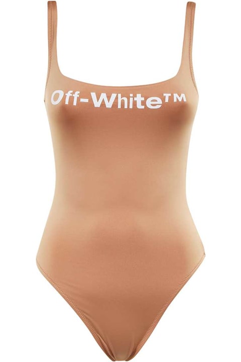 Fashion for Women Off-White Printed One-piece Swimsuit