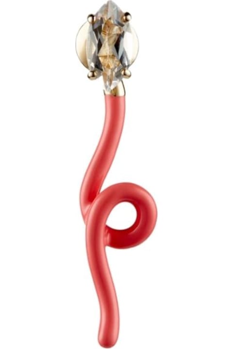 Bea Bongiasca Jewelry for Women Bea Bongiasca Enamel Pink Earrings