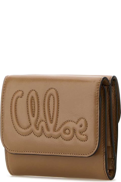 Chloé Accessories for Women Chloé Antiqued Pink Leather Wallet