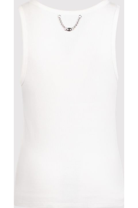 Paco Rabanne Women Paco Rabanne Rabanne Ribbed Tank Top With Graphics