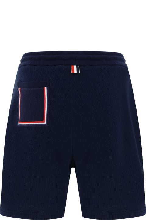 Thom Browne Pants for Men Thom Browne Cotton Knit Bermuda Shorts
