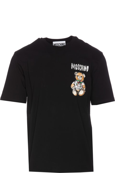 Moschino Men Moschino Drawn Teddy Bear T-shirt