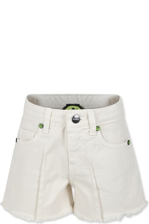 Homeware Barrow Beige Shorts For Girl With Smiley