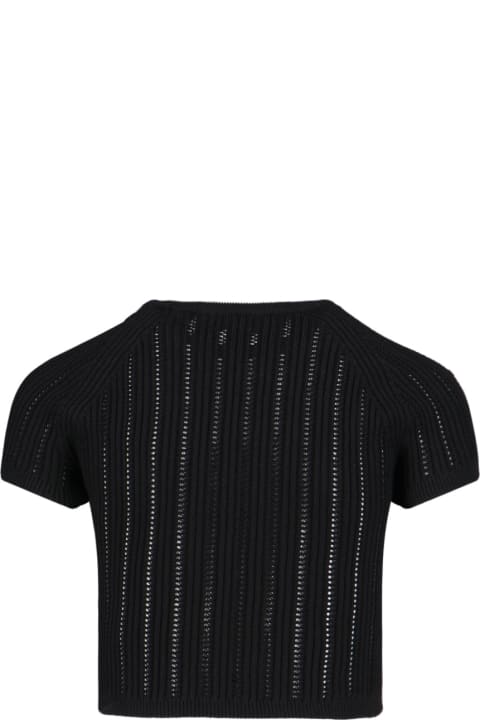Balmain Sweaters for Women Balmain "3 Buttons" Crop Top