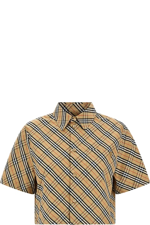 Burberry Topwear for Women Burberry 'b Shield' Check Shirt