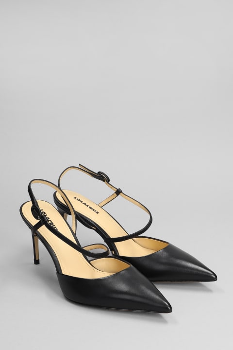 Sandals In Black Leather