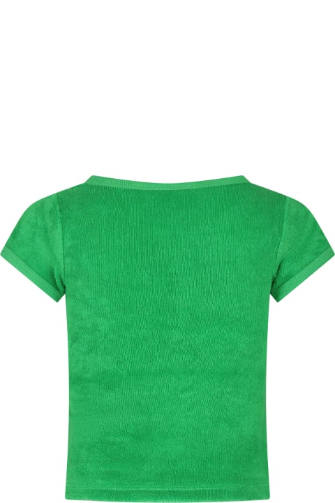 Molo T-Shirts & Polo Shirts for Girls Molo Green T-shirt For Girl