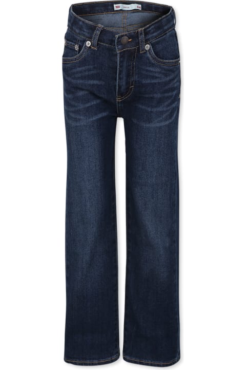 Homeware Levi's Blue Jeans For Girl With Logo