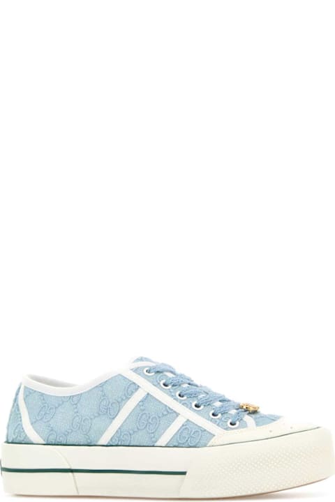 Gucci Light Blue Lace Sneakers