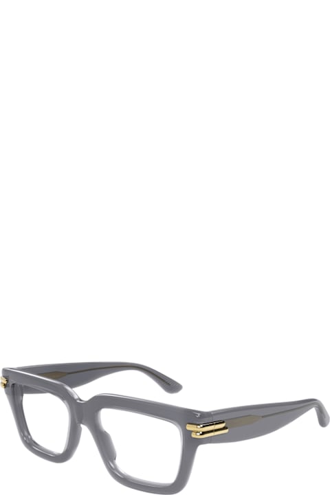 Eyewear for Women Bottega Veneta Eyewear Bottega Veneta Bv1324o Linea Mitre 005 Grey Trasperent Glasses