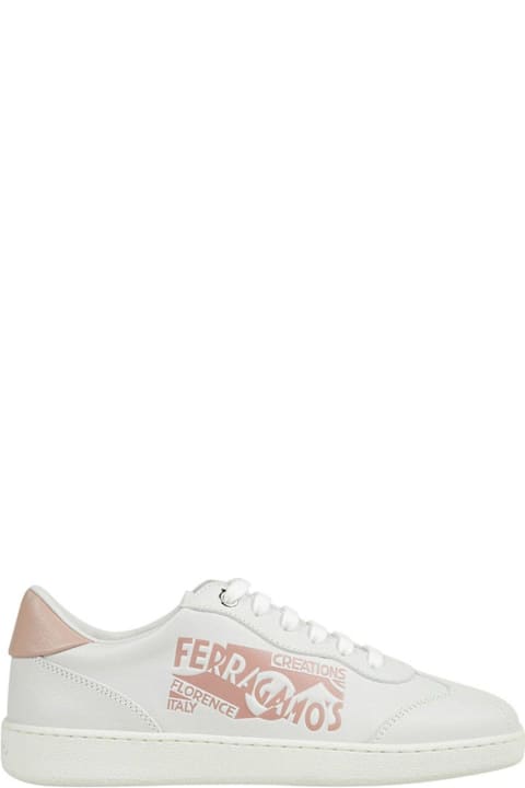 Ferragamo for Women Ferragamo Logo Detailed Lace-up Sneakers