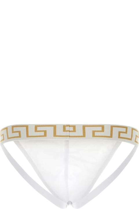 Versace Underwear for Men Versace White Stretch Cotton Brief