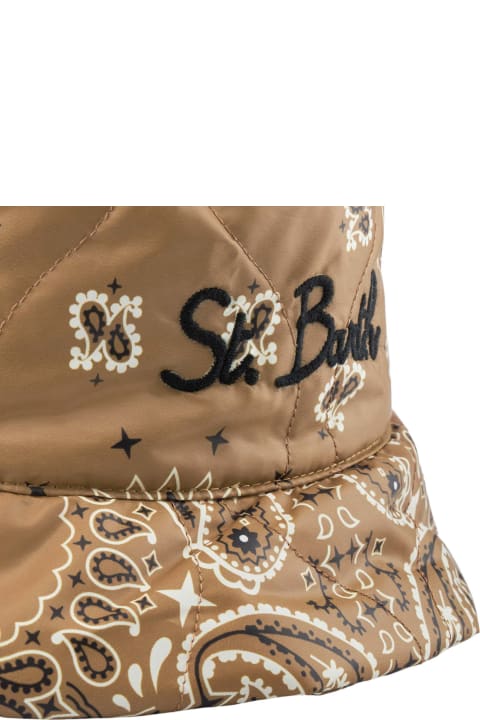 Hats for Women MC2 Saint Barth Woman Bucket Hat With Bandanna Print