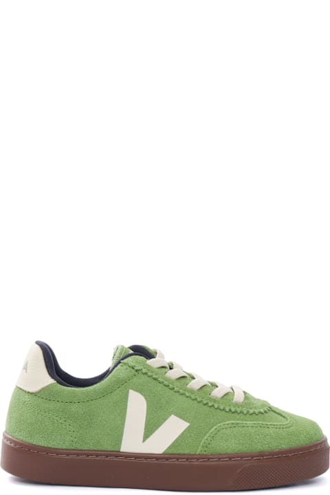 Veja Small Volley Suede Kiwi_pier_bark Sneakers