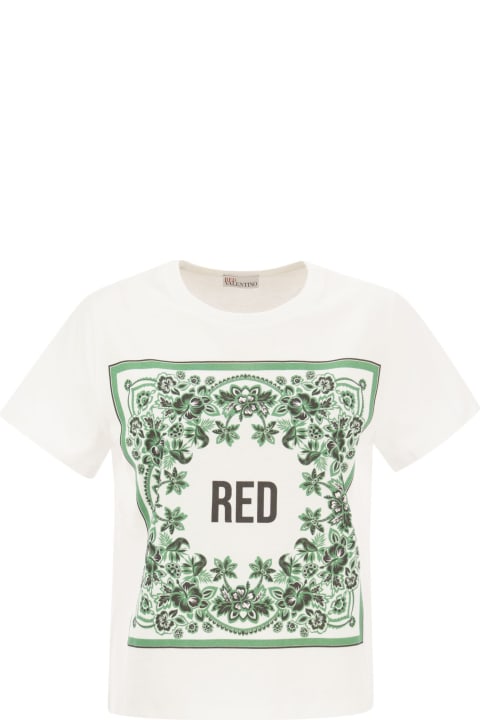 ウィメンズ RED Valentinoのトップス RED Valentino Bandana T-shirt