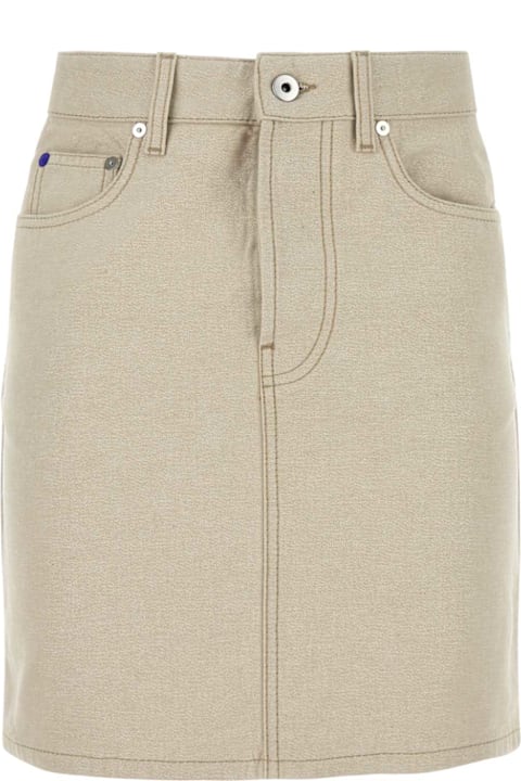 Burberry Skirts for Women Burberry Sand Denim Mini Skirt