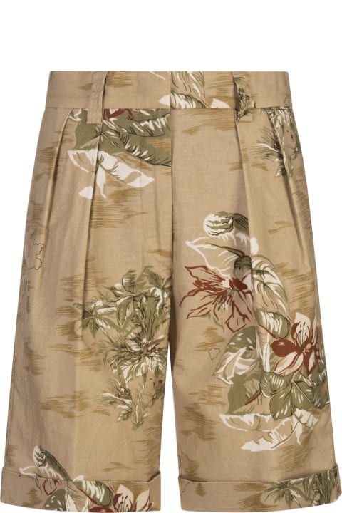 Aspesi Pants & Shorts for Women Aspesi Cotton And Linen Bermuda Shorts