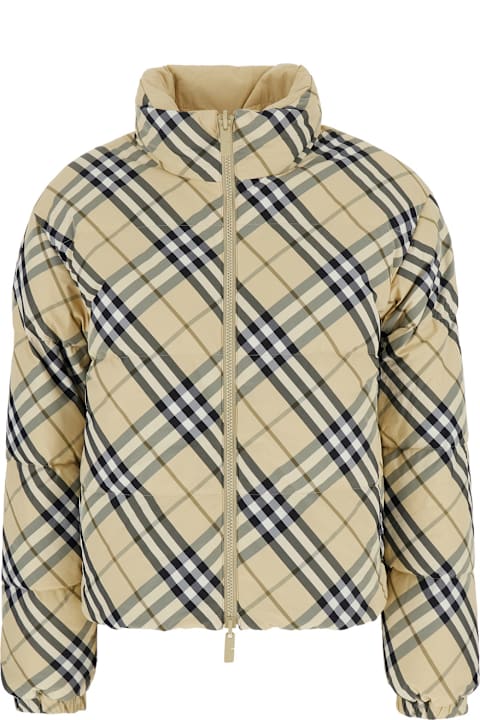 Burberry Women Burberry Check Reversible Puffer