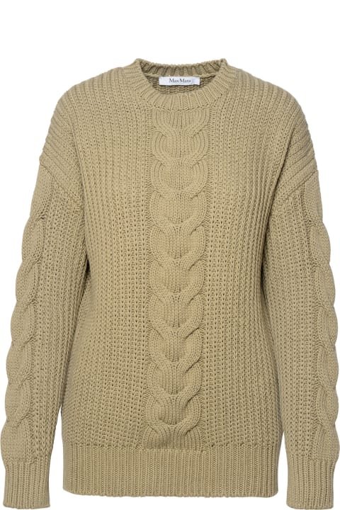Sweaters for Women Max Mara Green Cotton Sweater