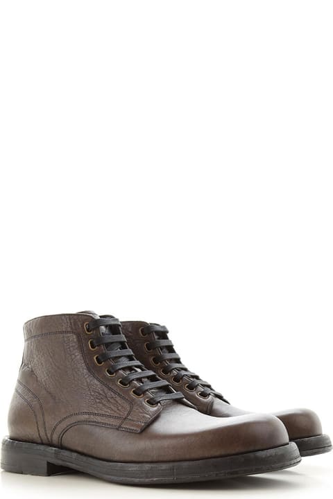Dolce & Gabbana Shoes for Men Dolce & Gabbana Leather Ankle Boots