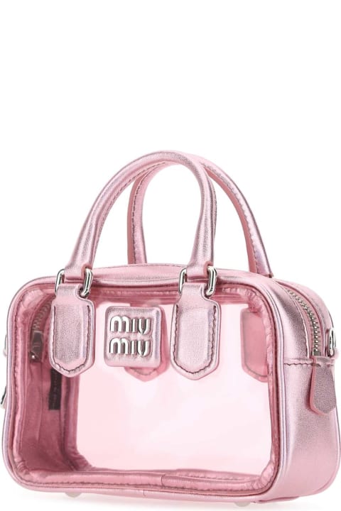 Miu Miu for Women Miu Miu Pink Leather And Pvc Mini Handbag