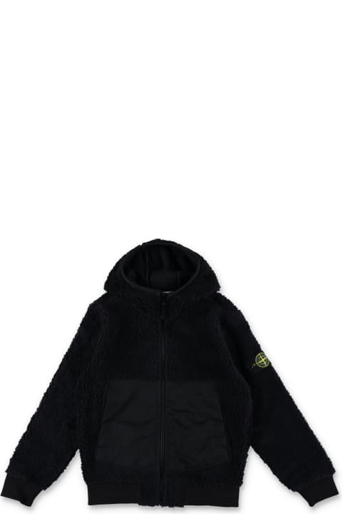 Stone Island Junior Sweaters & Sweatshirts for Girls Stone Island Junior Teddy Hoodie Fleece