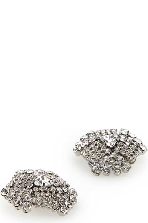 ウィメンズ Alessandra Richのイヤリング Alessandra Rich Embellished Metal Earrings