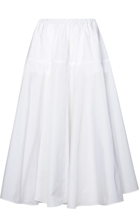 Patou for Women Patou White Recycled Polyester Skirt