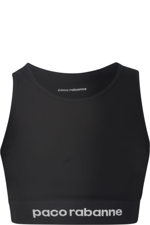 Paco Rabanne for Women Paco Rabanne Logo Detail Cropped Top