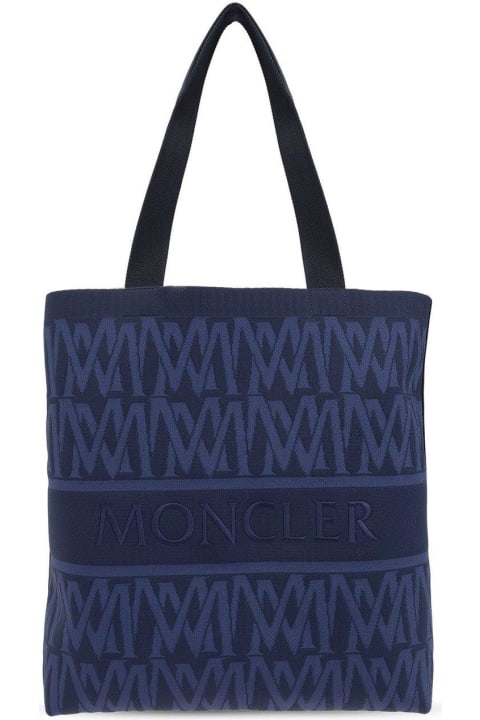 Moncler for Men Moncler Logo Embroidered Knit Tote Bag