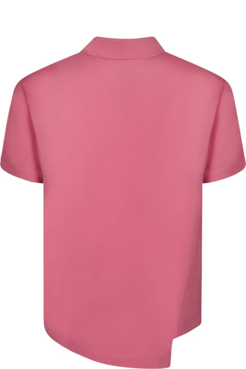 Comme des Garçons Shirt Topwear for Men Comme des Garçons Shirt Boss Asymmetric Pink Polo Shirt