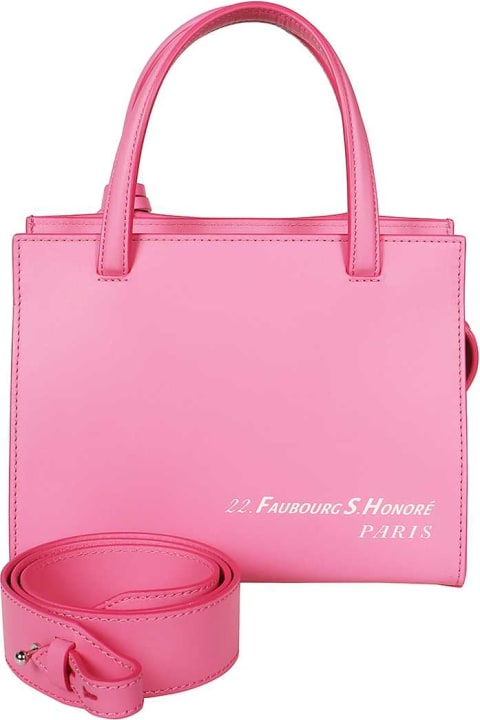 Bags Sale for Women Lanvin Logo Print Leather Handbag