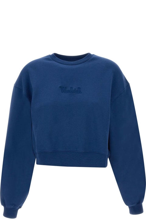 ウィメンズ Woolrichのフリース＆ラウンジウェア Woolrich "cotton Fleece Logo" Sweatshirt