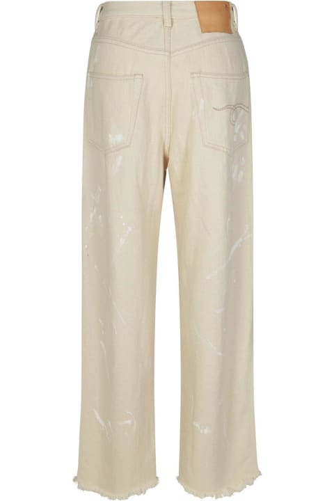 R13 Pants & Shorts for Women R13 D'arcy Paint-splatter High Waist Wide-leg Jeans