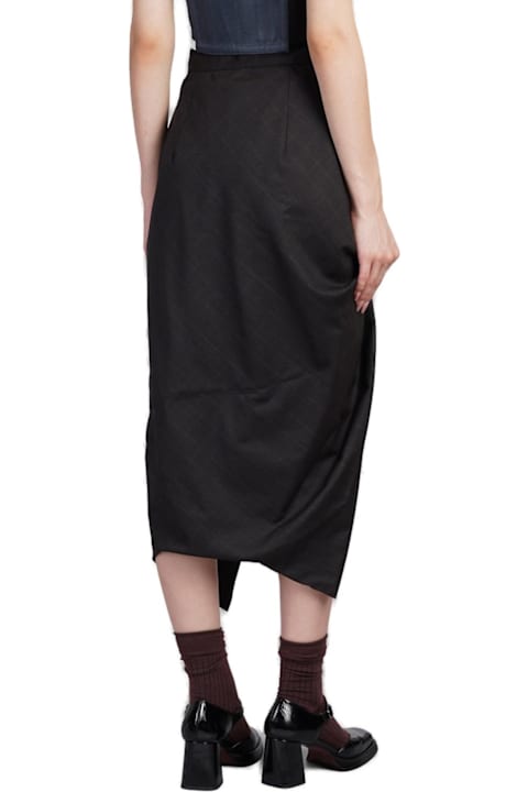 Vivienne Westwood for Women Vivienne Westwood Side Panther Gathered Skirt