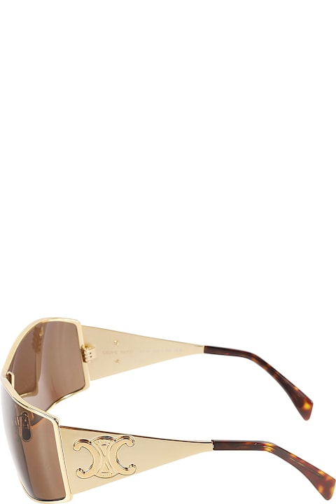 【送料&関税込】Celine Cl40283u Sunglasses CELINE Maxi Metal Triomphe CL40283U Shield Sunglasses
