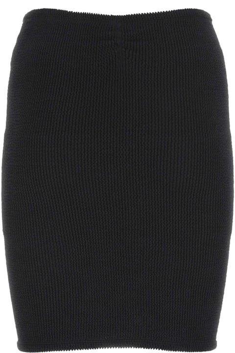 ウィメンズ Hunza Gのスカート Hunza G Black Stretch Nylon Mini Skirt