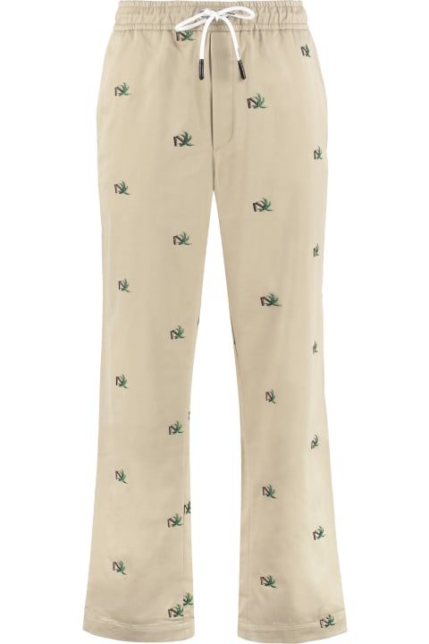 Palm Angels for Men Palm Angels Embroidered Cotton Trousers