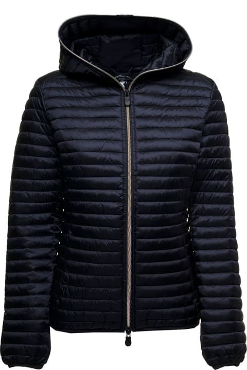 Alexis Black Quilted Nylon  Ecological Down Jacket Save The Duck Man
