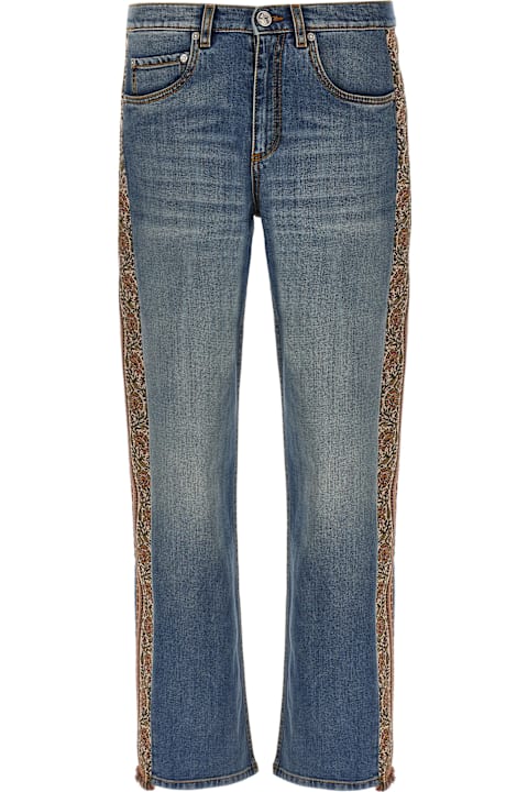 Etro الجينز لـ القسم الرجالي Etro Decorative Band Jeans