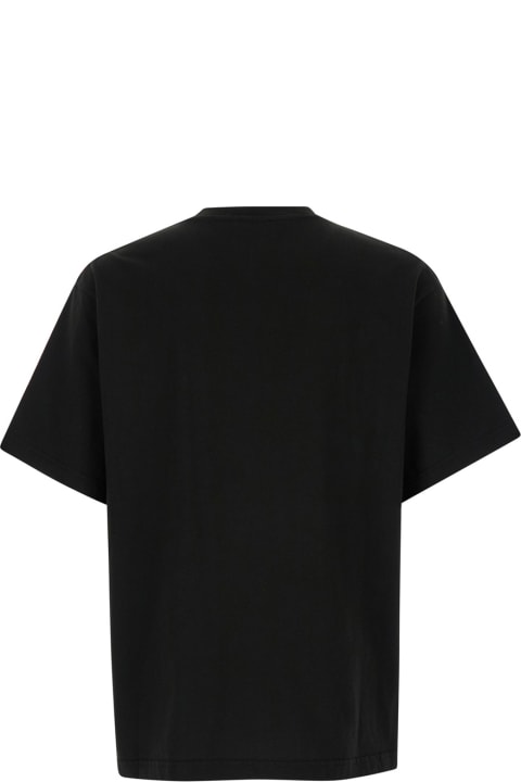 Kenzo Topwear for Women Kenzo Oversized Black T-shirt With Contrasting Logo Print In Cotton Man