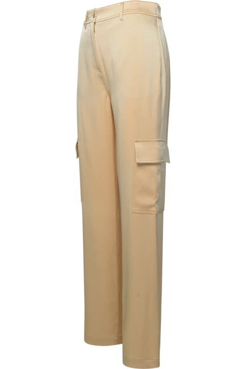 Pants & Shorts for Women MICHAEL Michael Kors Cargo Pants In Gold Triacetate Blend