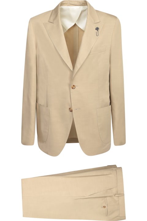 Homeware Lardini Lyocell Suit In Beige