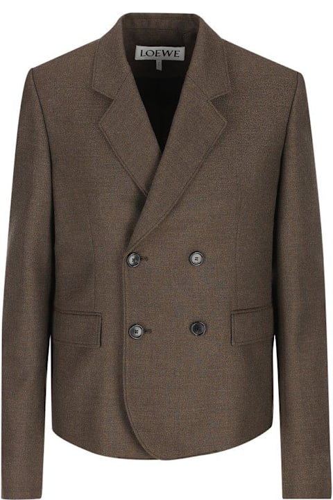 Loewe Coats & Jackets for Women Loewe Mélange Twill Blazer