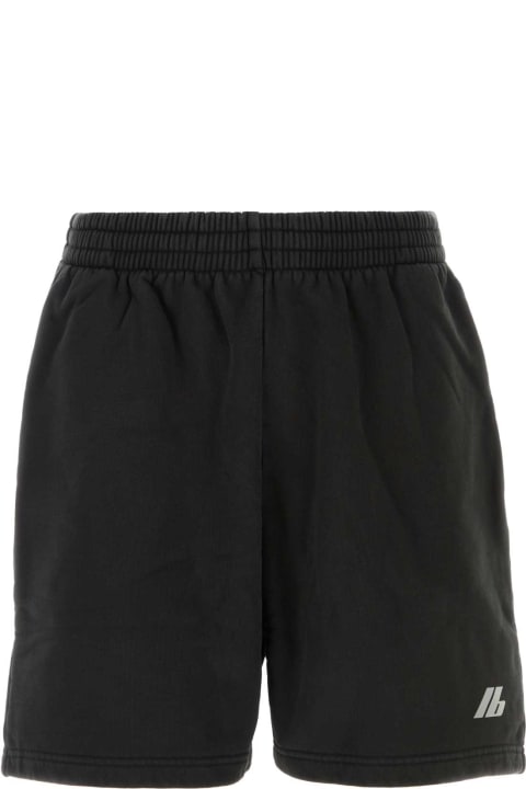 Balenciaga Pants for Men Balenciaga Charcoal Cotton Bermuda Shorts