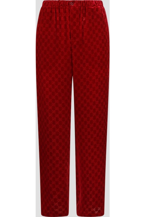 Gg Velvet Trousers