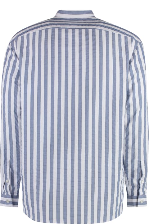 Shirts for Men Hugo Boss Striped Cotton Shirt