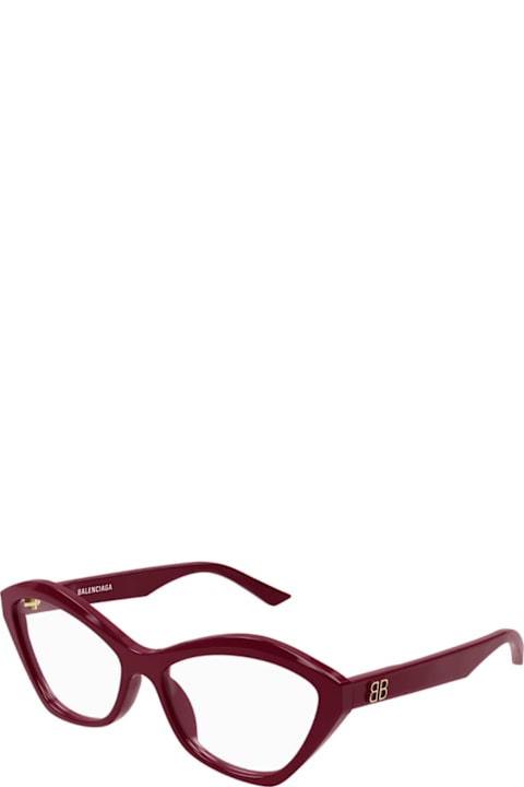 Eyewear for Women Balenciaga Eyewear Balenciaga Bb0341o Linea Everyday 006 Red Glasses