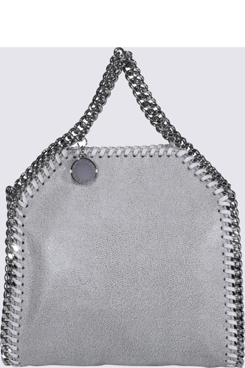 Homeware Stella McCartney Pearl Grey Faux Leather Tiny Falabella Tote Bag