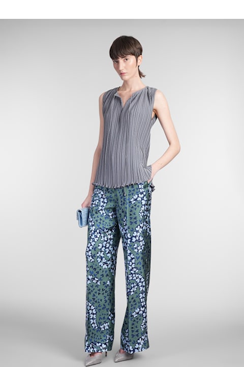 Lanvin for Women Lanvin Pants In Green Silk
